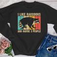 Raccoon For Men Women Raccoon Lover Introvert Youth Crewneck Sweatshirt
