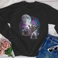 Raccoon Moonlight Youth Crewneck Sweatshirt | Nighttime Wilderness