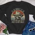 Raccoon Trash Panda Youth Crewneck Sweatshirt - Fun & Quirky Sayings