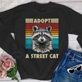 Raccoon Vintage Retro Racoon For Women Men Kid Youth Crewneck Sweatshirt