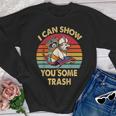 Raccoon Vintage Youth Crewneck Sweatshirt | Retro Style for Nature Lovers