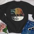Retro Raccoon Youth Crewneck Sweatshirt – Vintage Moon Theme