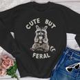 Sarcastic Raccoon Youth Crewneck Sweatshirt - Cute & Feral Design