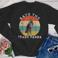 Save The Trash Panda Raccoon Youth Sweatshirt - Vintage Sunset