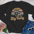 Stay Trashy Opossum Raccoon Internet Memes Meme Youth Crewneck Sweatshirt