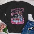 Strawberry Jams But My Dont Raccoon Youth Crewneck Sweatshirt