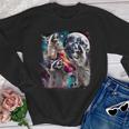 Three Racoon Moon 3 Racoon Moon Cursed Meme Youth Crewneck Sweatshirt