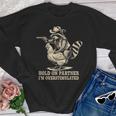 Vintage Cowboy Raccoon Crewneck Sweatshirt - Fun Western Style