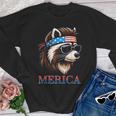 Vintage Raccoon Youth Crewneck Sweatshirt | Unique Statement Piece