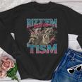 Youth Crewneck Sweatshirt - Raccoon Meme for Autism Awareness