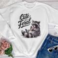 Cute But Feral Raccoon Panda Youth Crewneck Sweatshirt for Halloween