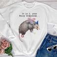 Fairy Godpossum Youth Crewneck Sweatshirt - Whimsical Raccoon Design