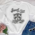 Funny Raccoon Youth Sweatshirt - Sweet But Sarcastic Theme