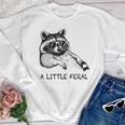 Raccoon Crewneck Sweatshirt for Kids - Moonlit Trash Panda Print