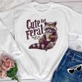 Raccoon Love Coffee Youth Crewneck Sweatshirt | Cute Feral Vibe