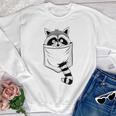 Raccoon 'Trash Panda' Youth Crewneck Sweatshirt | Blue Cartoon Theme