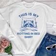 Sarcastic Youth Crewneck Sweatshirt - Raccoon Meme for Relaxation