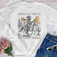 Western Raccoon Crewneck Sweatshirt - Unisex Country Style