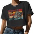 Adopt A Street Cat – Women's Funny Raccoon Lovers Crop Top