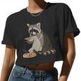 Alien UFO Raccoon Crop Top - Fun & Unique Style for Women