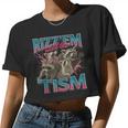 Autistic Raccoon Meme Women's Crop Top - Fun, Quirky Style