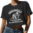 Cowboy Raccoon Women's Crop Top - Quirky Attitude, Casual Fun