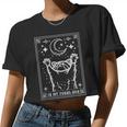 In My Feral Era Raccoon With Moon Trash Panda Women Crop Top