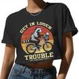 Get In Loser Crop Top for Women | Funny Raccoon & Opossum Design