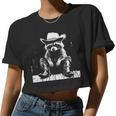 Raccoon Cowboy Crop Top | Western Style for Adults & Kids