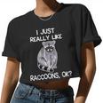 Raccoon Love Crop Top for Women | Cute Wildlife Appreciation