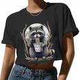 Raccoon Noodle Crop Top for Women & Men | Unisex Fun Design