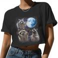 Raccoon Women Crop Top - Moonlit Howl Theme