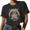 Raccoon Women's Crop Top | Eco-Friendly Wildlife Theme