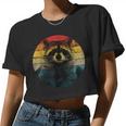Raccoon Women's Crop Top | Fun & Cute Style for Animal Lovers