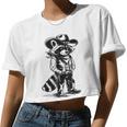 Raccoon Cowboy Crop Top - Western Country Style for Men & Women