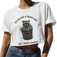 Raccoon Crop Top for Women | Fun & Playful Trash Can Design