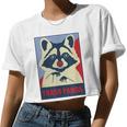 Raccoon Lover Crop Top - Cute Trash Panda Design for Women