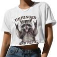 Raccoon Retro Crop Top - Fun & Feral Summer Style for Women