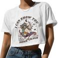 I Can Show You Some Trash Raccoon Possum Raccoon Tee Women Crop Top