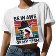 Vintage Autistic Raccoon Crop Top – Unisex Style for Awareness