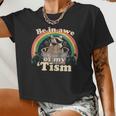Autistic Raccoon Crop Top | Cute Women Tee for Autism Awareness