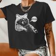 Bruh Raccoon Trash Panda Crop Top - Fun Slang for Teens & Women
