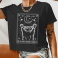 In My Feral Era Raccoon With Moon Trash Panda Women Crop Top