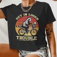 Get In Loser Crop Top for Women | Funny Raccoon & Opossum Design