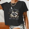 It's Called Trash Can Not Trash Cannot Funny Racoon Women Crop Top