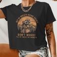 Out of Breath Hiking Society Raccoon Women's Vintage Crop Top