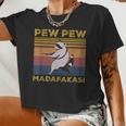 Pew Pew Madafakas Raccoon Crop Top - Vintage Women’s Escape