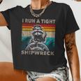 Raccoon Captain Crop Top - Vintage Style | Women's Nautical Tee