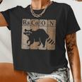 Raccoon Chemistry Crop Top - Fun Elements Design for Women