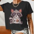 Raccoon Crop Top for Women - Fun Animal Design | Small Size